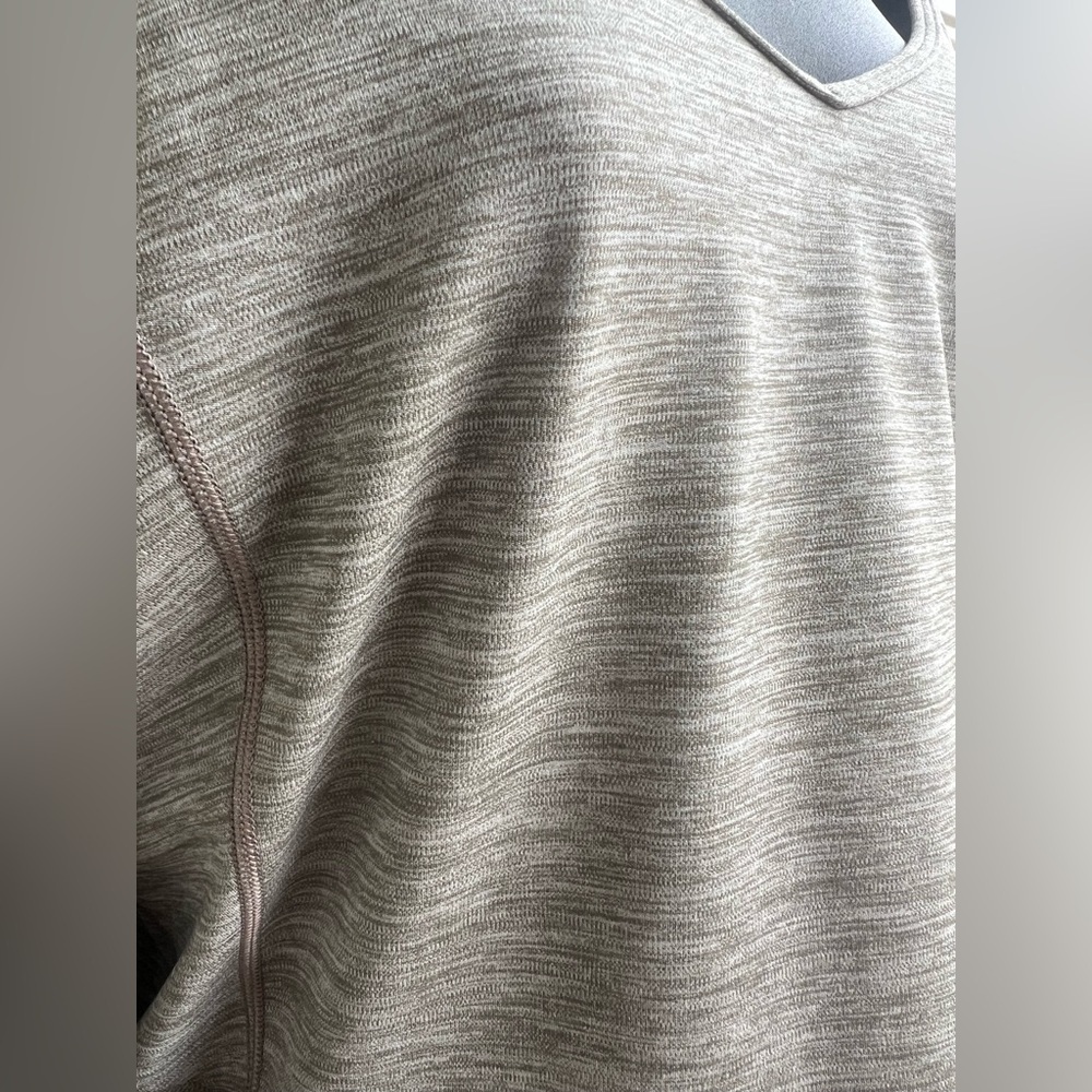 Lululemon Long Sleeve Align Shirt Crop Top Heathered Rover Brown Medium 10 - Picture 3 of 7